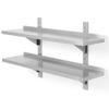 Adjustable Hanging Shelf with Two Consoles, Stainless Steel, Double, 100x40 Cm, Hendi 816592