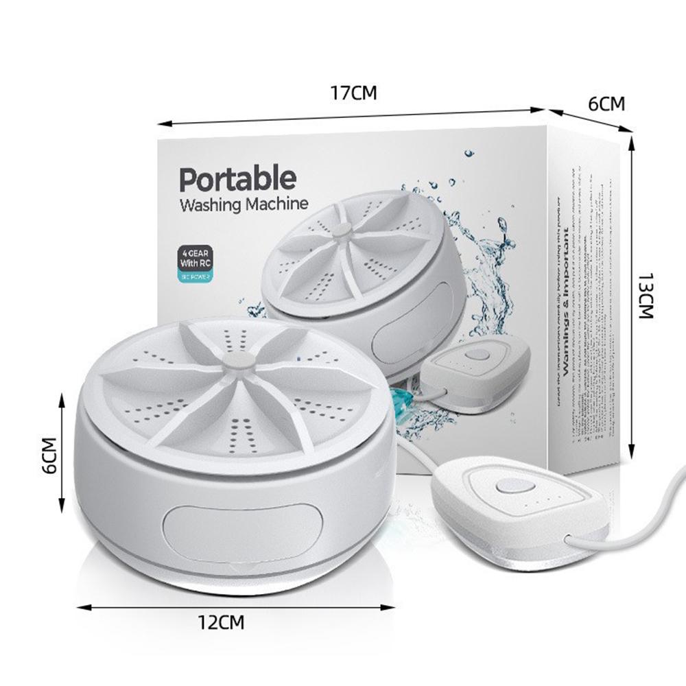 Turbo Ultrasonic Washing Machine Mini Portable Travel Washing Machine Usb Underwear Washer For Home Business Travel