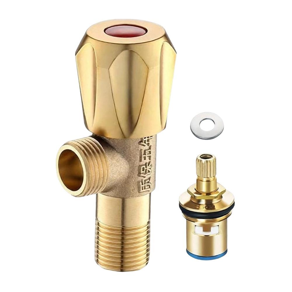Color Coded Handle Triangle Valve Brass Water Supply Valve New Angle Valve  For Faucet