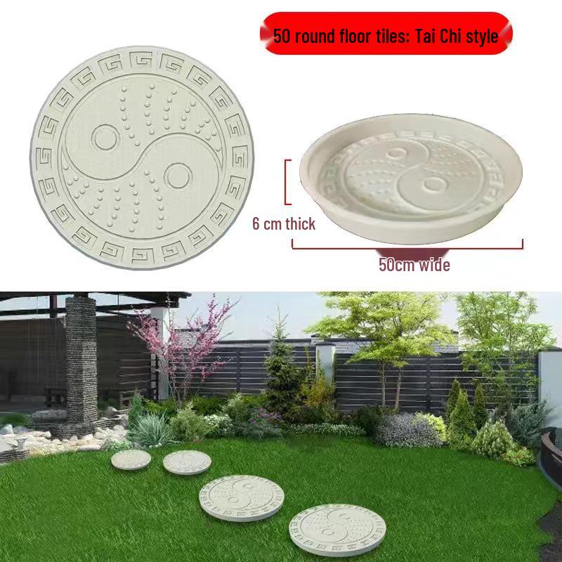 Garden Cement Tile Mold for Outdoor Stepping Stones