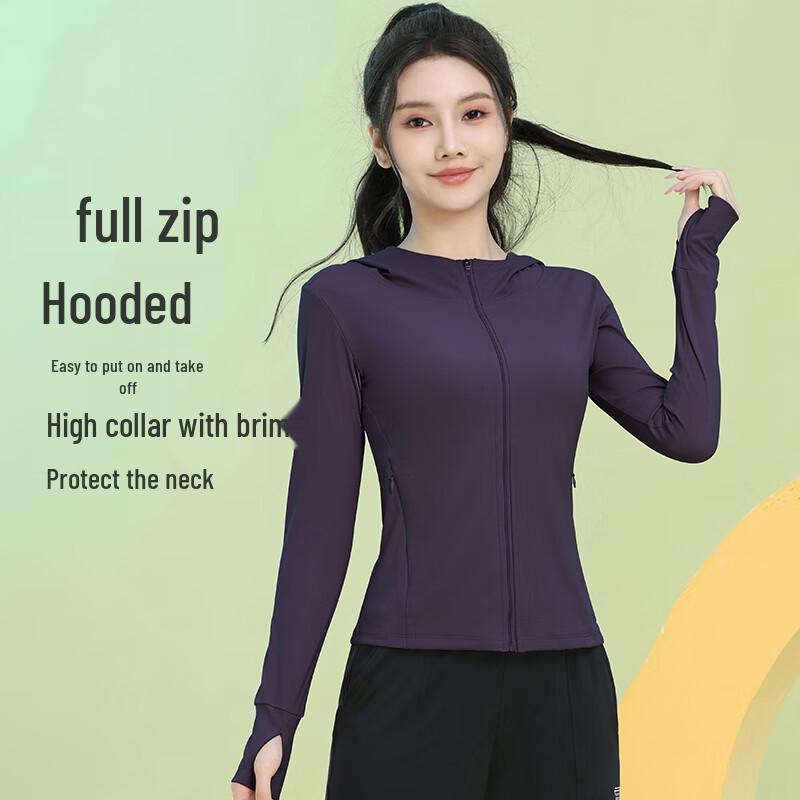 Baishirong Women s Hooded Sports Jacket L