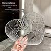 Ruhan Transparent Heart Rippled Fruit Plate