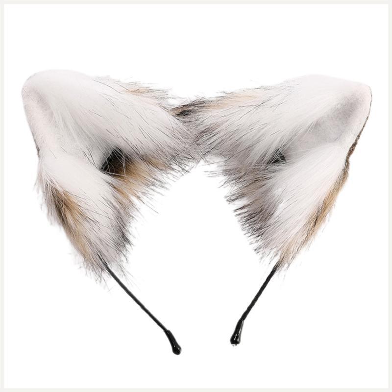 Fell-Tierohren-Stirnband für Katze Fell-Cosplay-Tier Lilota Kopfbedeckung Haare