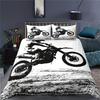 Three-Piece Bedding Off-Road Motorcycle 3D Digital Printing Bedding Home Textiles