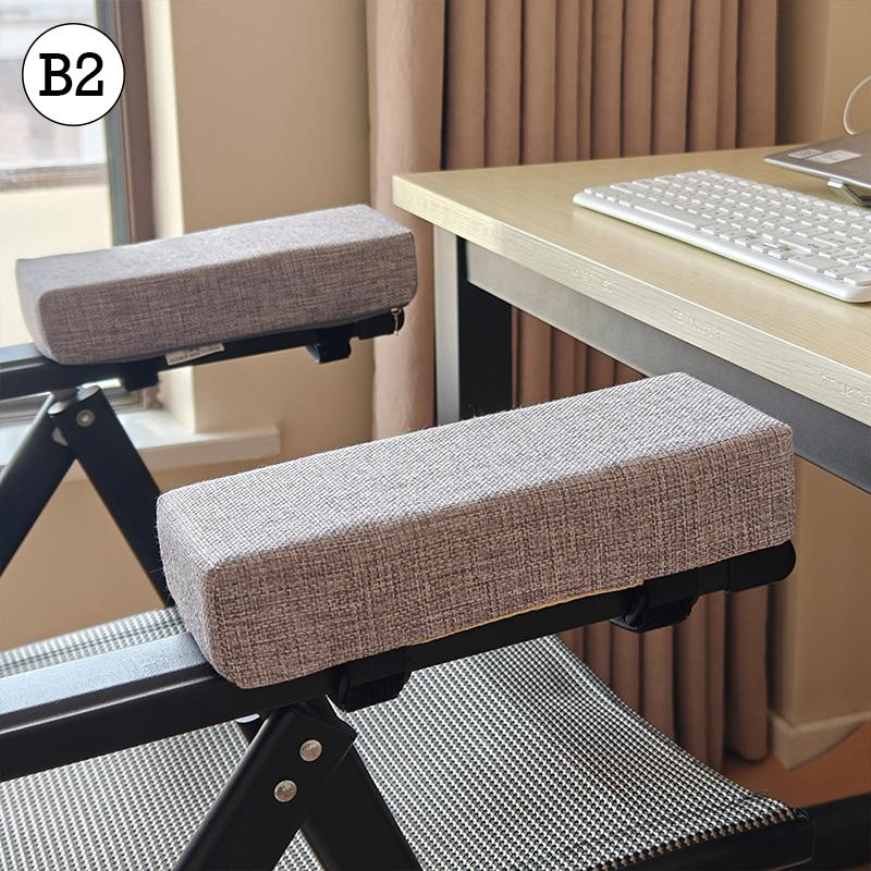 Cotton Linen Foam Elbow Pillow Chair Armrest Pad Support Arm Rest for Office Gaming Chair Armrest Chair Cushion Pad Elbow Relief