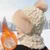 Casual One-Piece Hood Outdoor Warm Hat Thickened Mask Hat Scarf Set Windproof Winter Hat Face And Ear Protection