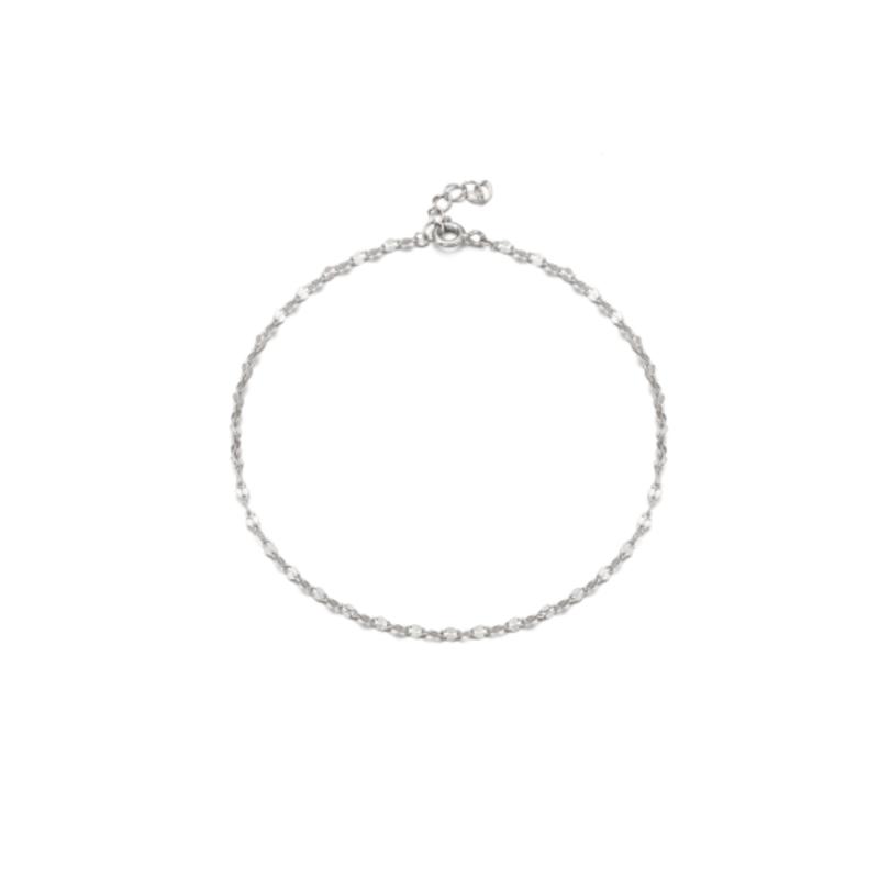 

bacio baci silver 925 unique chain anklet silver D20SB0703 single type