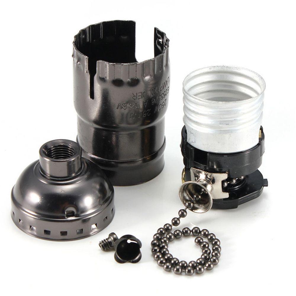 Lamp Holder Edison E26/E27 Aluminum Shell Accessories No Switch Lighting Lamp Bases Socket Holder
