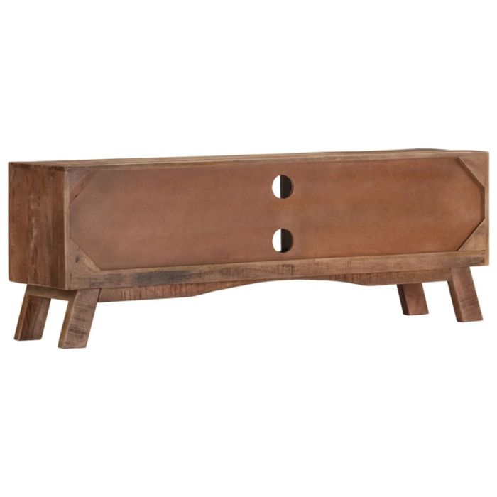 VidaXL Meuble TV 110x30x40 cm Bois de manguier brut