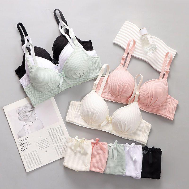Wireless Bras Solid Backless Push Up Bras For Women's Bras Sexy Fashion Lady Bras Beauty Lingerie Girls Simple Bras 32/75AB Bra