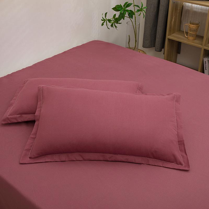 2PCS 2025 new 48 × 74cm solid color comfortable and skin-friendly pillowcase envelope pillowcase without pillow core