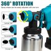 1000ML Aluminum Container Cordless Spray Guns 88VF Electric Paint Sprayer High Power With 3 Nozzles Flow Control