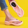 Drop Shipping Wedge Summer Chunky Flip Flops for Women 2025 Platfrom Clip Toe Sandals Shoes Woman Casual Beach Outdoor Slippers