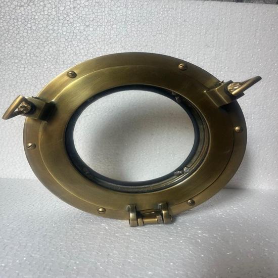 

30,48 см латунный коричневый иллюминатор для корабля со стеклянной настенной ванной комнатой Морской декор для дома Алюминиевая рама 30.48 cm золотистый