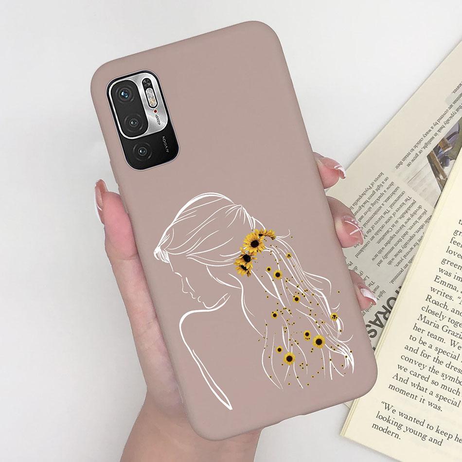 For Xiaomi Redmi Note 10 10T 11 SE 5G Case Pilot Cartoon Pattern Soft Silicone Back Cover For Xiaomi Poco M3 Pro 5G New Bumper