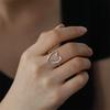 My Shape Love Heart Hollow Ring Women Girls Stainless Steel Adjustable Open Finger Rings Beautiful Fashion Jewelry Gift Lovers