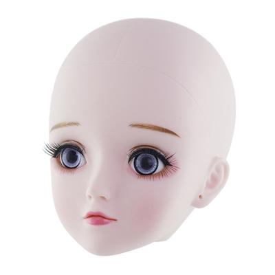 BJD 1/3 golyós babafejforma 4D szemekkel, barkács kiegészítőkkel