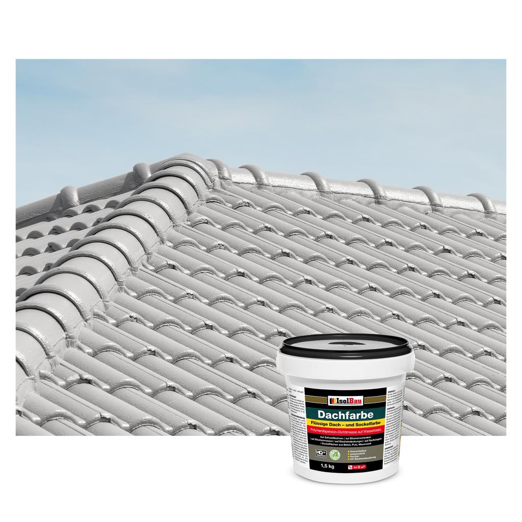 IsolBau Roof Paint Dachfarbe Stone Gray 1.5