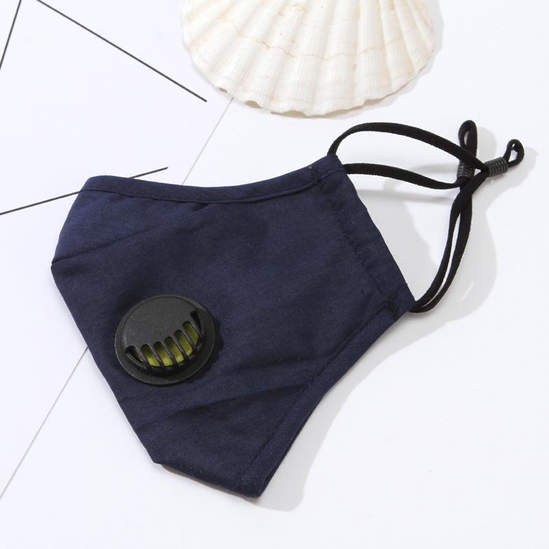 

Дышащая защитная маска из чистого хлопка с дыхательным клапаном и фильтрующим элементом