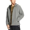 Li-Ning Fitness Series Solid Color Logo Print Zipper Hooded Sports Windbreaker Men Outerwear Gray AFDSA01-2