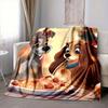1Pc Dogs Spaghetti Together Blanket Soft And Comfortable Casual Warm Camping Travel Christmas Halloween Xmas Gift M924285