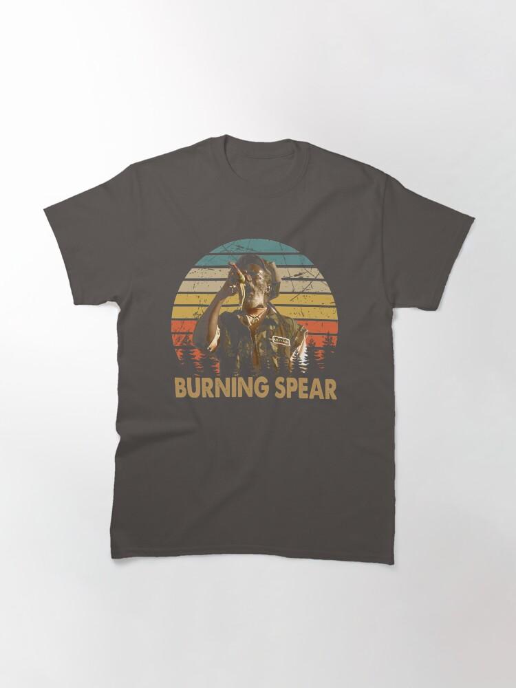 Burning Spear Vintage Burning Arts Spear Musicista Maglietta Classica