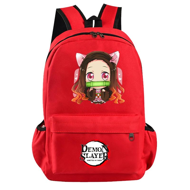 Anime Demon Slayer Backpack for Boy Girl Back To School Bag Large Capacity Backpack Bookbag for Kid Men Women Travel Bag Mochila