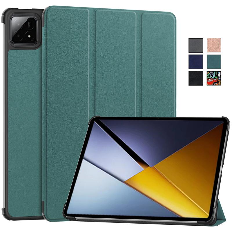 Coque For Xiaomi Poco Pad X1 11.2 Inch 2025 Case Tri-Fold PU Leather Stand Tablet Shell Funda For Poco Pad X1 Case Cover 11.2"
