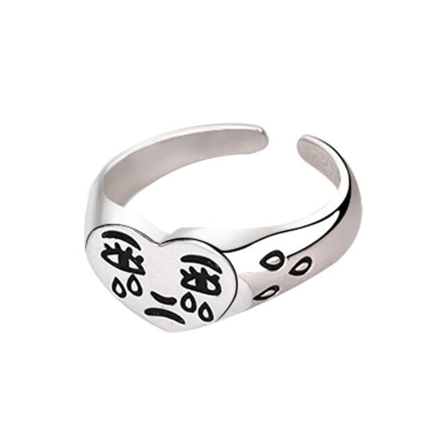 Hip Hop Rock Gold Color Chain Rings Set Girls Punk Geometric Sleek Minimalist Finger Rings Women Trend Jewelry Accessories Celebration Party Event