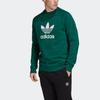 Adidas Originals Trefoil Casual Sport Crew Neck Sweatshirt Men Sweatshirt Green FL1774