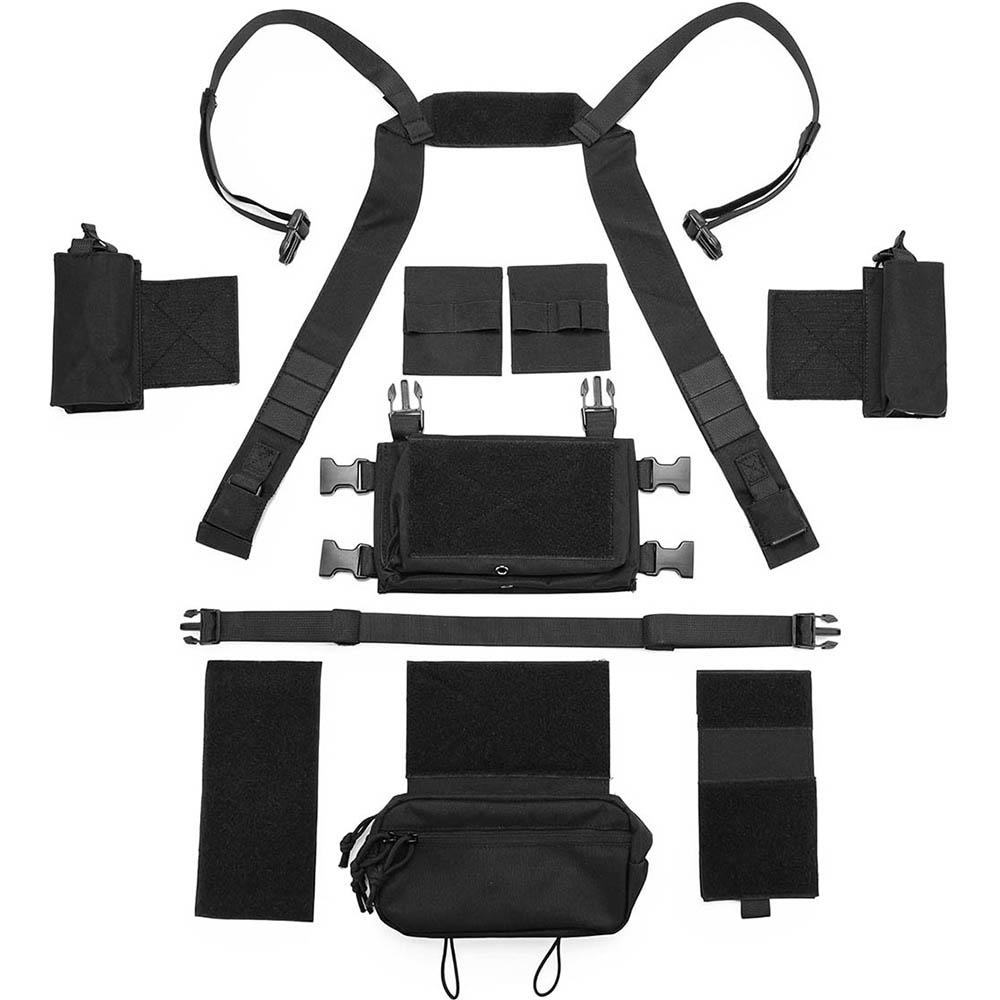 Chest Rig Multifunctional CS Field Molle Dangler Pouch Camouflage Training Vest Outdoor Camping Match Pack Hunting Entertainment