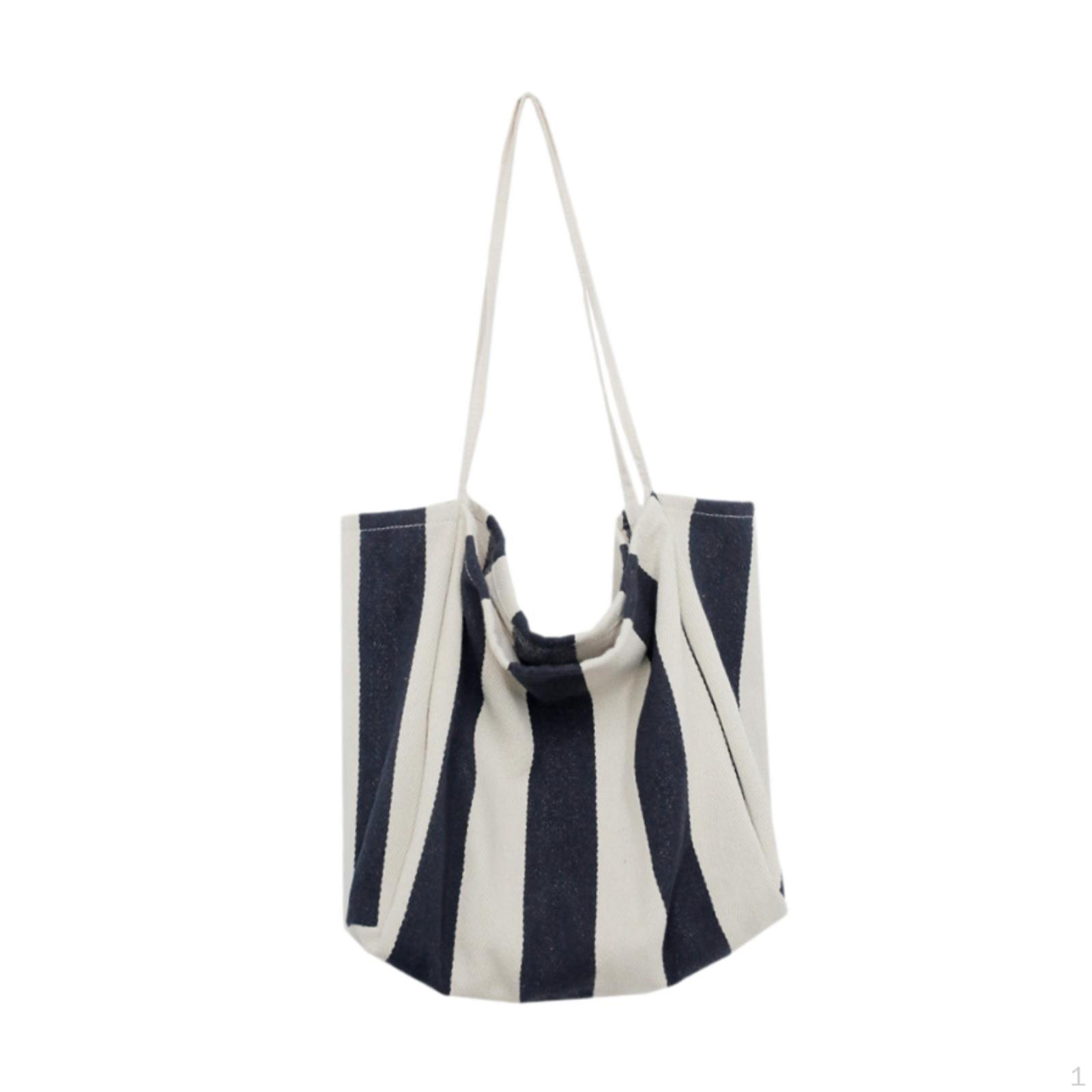 

Холщовая сумка-тоут для путешествий, повседневного использования, офисных работников, работы Thick Stripes