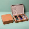 Elegant Double Layer Watch and Eyewear Organizers Storage Box with Adjustable Dividers and Soft Lining Decoration