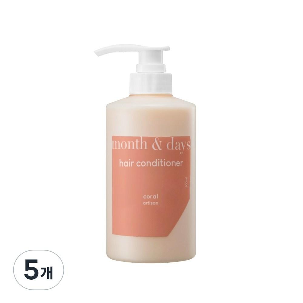 Month & Days Hair Rinse Perfume Conditioner Woody Citrus Scent 5 pcs 500ml