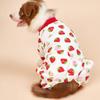 Pajamas Pet Cartoon Printed Cotton Small Dog Jumpsuit Coat Shirt Clothes For Teddy Small Dogs
