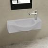 VidaXL Washbasin with Hole Sink for Tap Ceramic White for Bathroom 141930