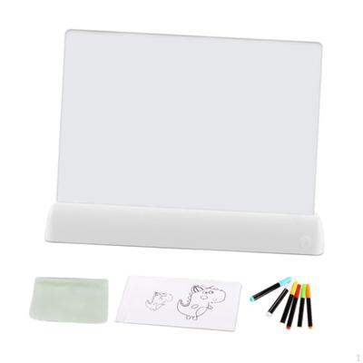 Acryl Abwischtafel Zeichenbrett, Nachrichtenbrett, Abwischbar, Memo Brief 3D Fluoreszierend mit Licht