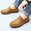 Men Leather Shoes Casual Genuine Leather Shoes Beef Tendon Sole Shoes Non -Slip Wear -Resistant Casual Driving Shoes