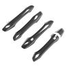 Exterior Door Handle Cover Carbon Fiber Pattern Outside Door Handle Decoration Trim Replacement for