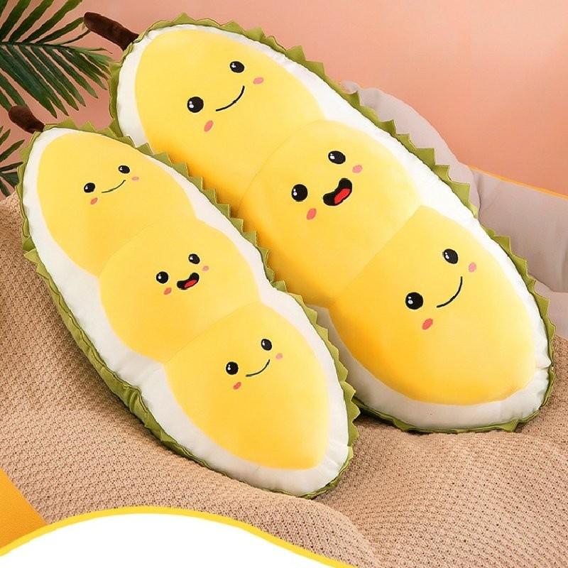 Süßes Cartoon-Durian-Bohnen-Plüschkissen Gemütliches Weiches Spielzeug Für Schlafzimmerdekoration Und Geschenke