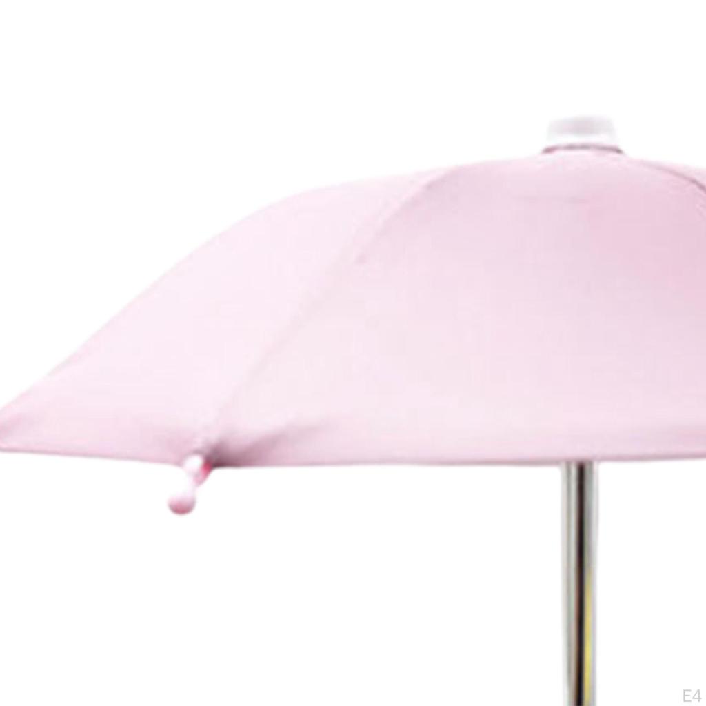 Mobiltelefon paraplyholder, med sugekoppfeste Slitesterkt materiale Justerbar Utendørs Lettvekt