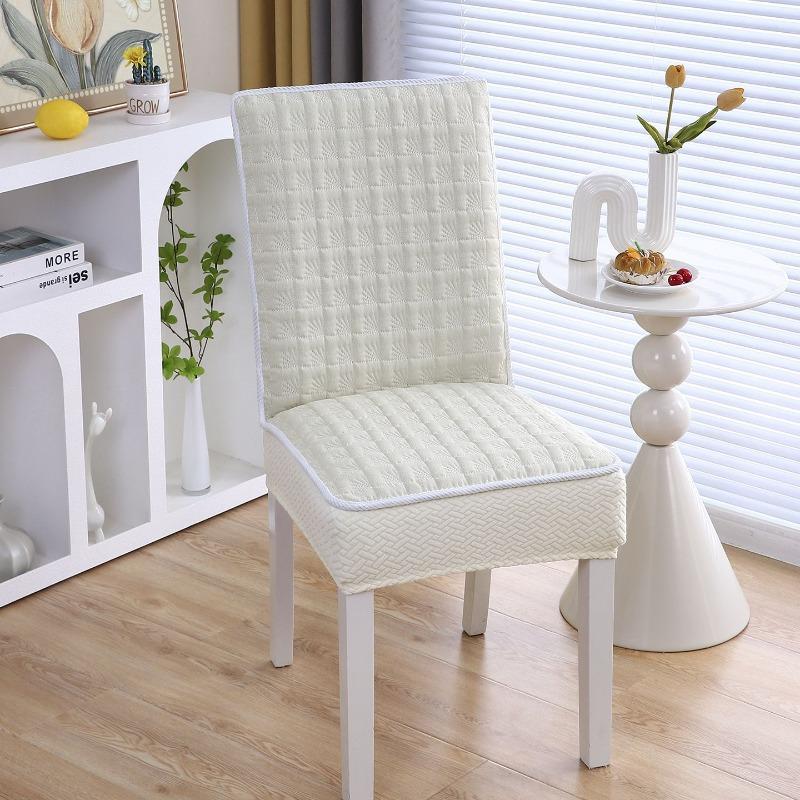 One-piece Dining Table and Chairs Cover Dining Chair Mats Chair Cover Set Household Cushions Elastic Stool Cover Four Season Universal Chair Cushion