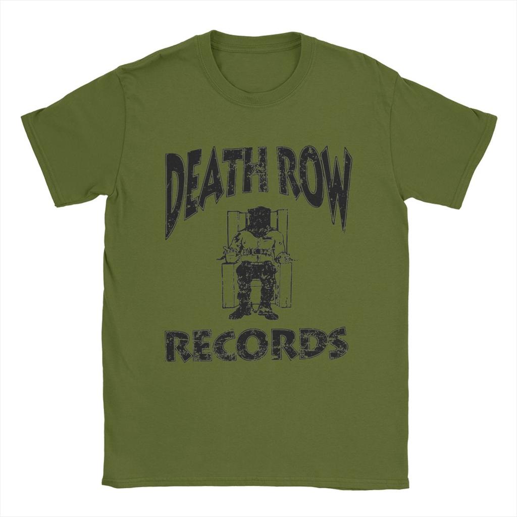 Death Row Records T-Shirt für Herren Mode 100% Baumwolle T-Shirts Rundhals Kurzarm T-Shirt Neue Ankunft Kleidung