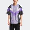 Adidas Originals Rekive Tee Color Block Loose Sports Short Sleeve Men Tops Magic-Light-Purple IC6013