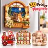 Magnety na lodówkę ze wzorem kreskówkowym 3D Relief 3D Naklejki na lodówkę Wystrój domu