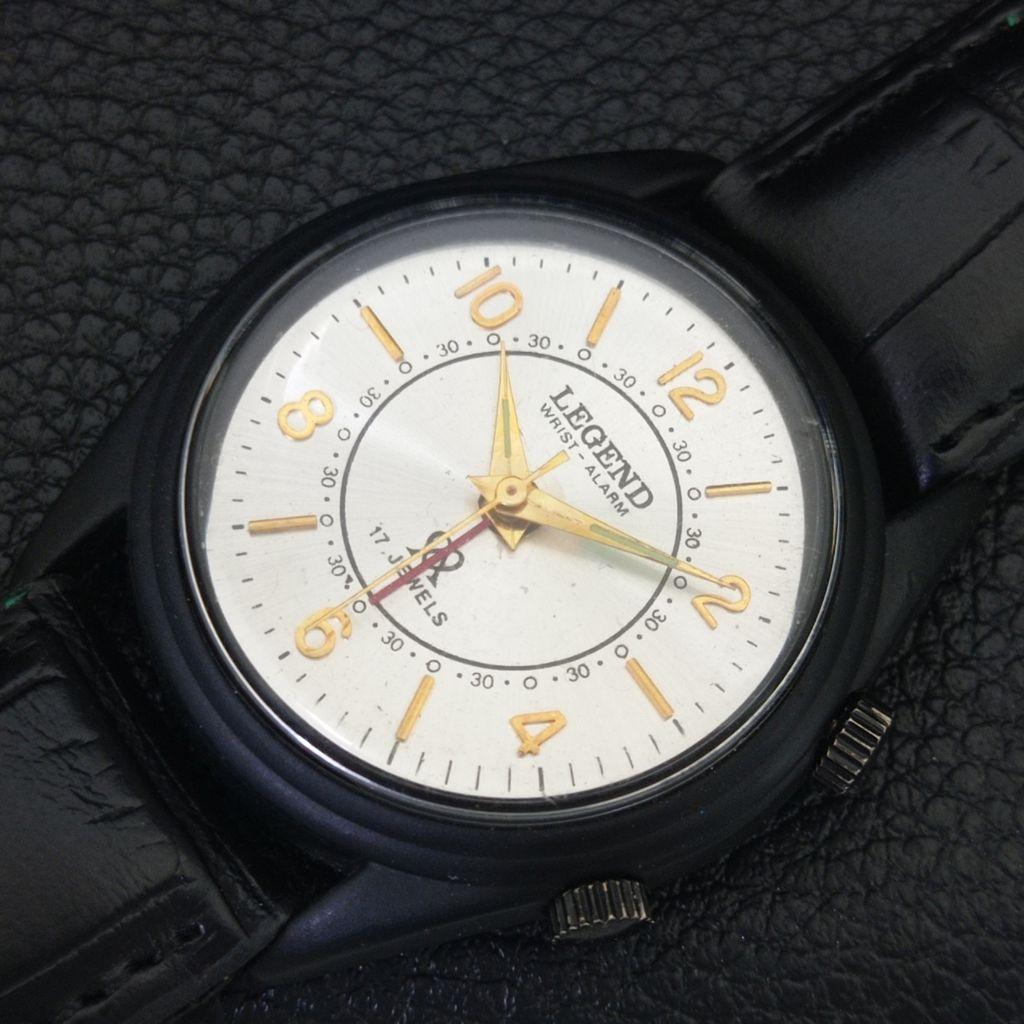 REFURBISHED VINTAGE LEGEND HAND-WINDING SWISS MENS ALARM WATCH a707531-1