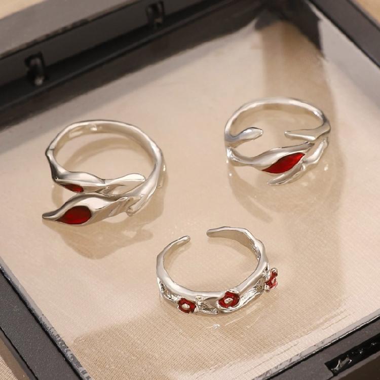 Simple Rings Adjustable Fashion Opening Rings Alloy Texture Fashion Rings Suitable for Matching Various Fashion Outfits