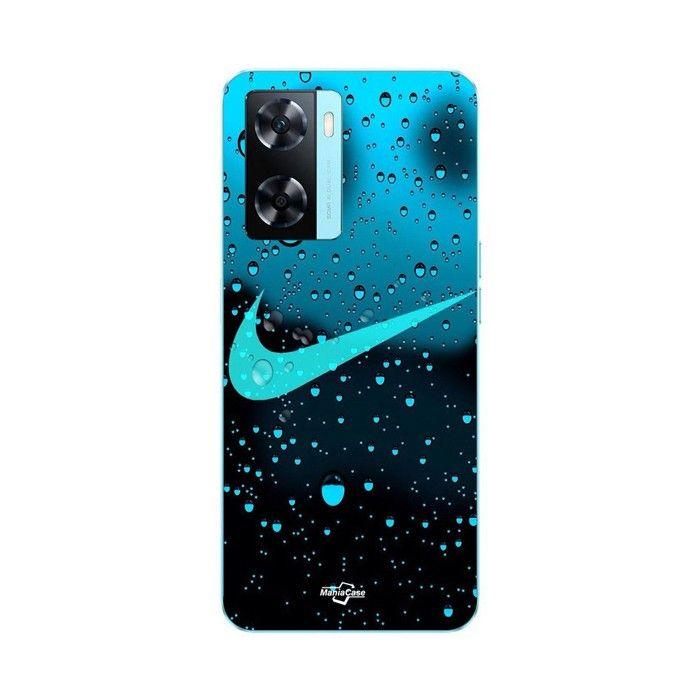 Coque de téléphone - MANIACASE - Oppo A57 4G - Silicone TPU - Noir - Goute d'eau