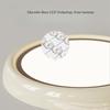 Circular Acrylic Cream Color Ceiling Lamp Nordic Modern Living Room Decoration Bedroom Atmosphere LED Ceiling Light Dimmable
