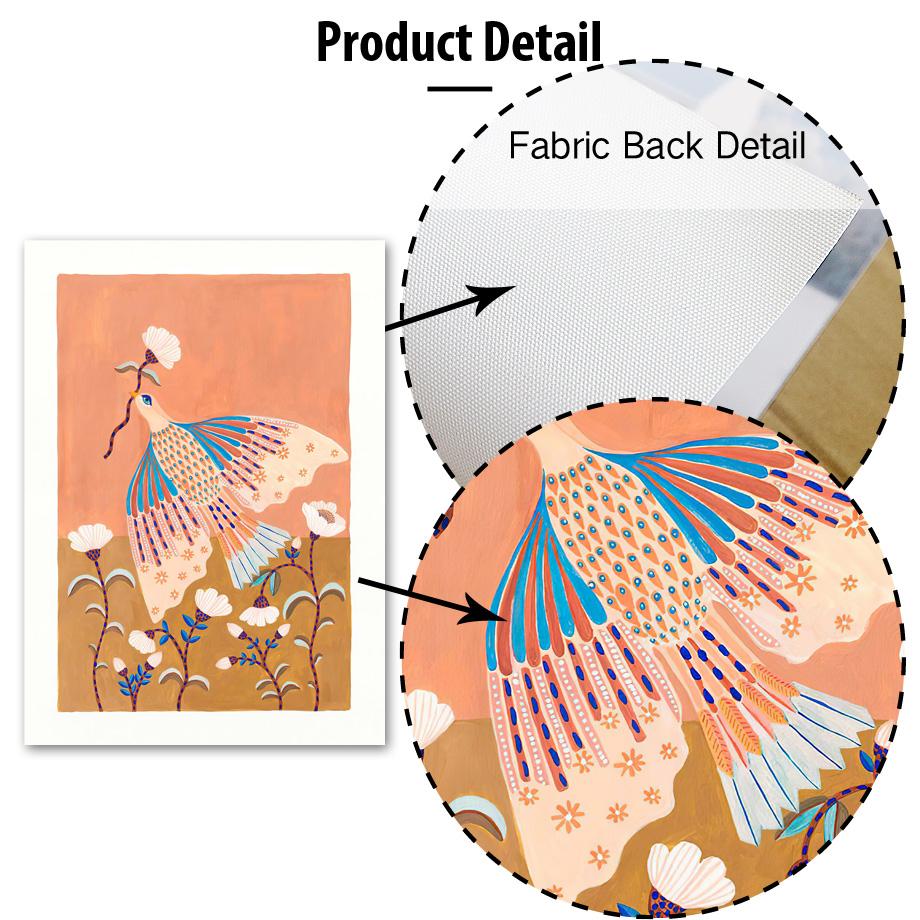 Watercolor Flowers Butterfly Bird Boho Nordic Posters And Prints Nursery Wall Art Canvas Painting Pictures Baby Kids Room Decor